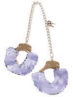 Lavender Furry Leg Cuffs