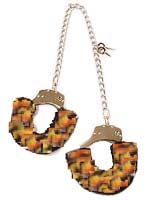 Tiger Furry Leg Cuffs