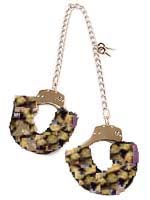Leopard Furry Leg Cuffs