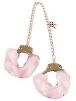 Pink Furry Leg Cuffs