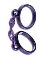 Purple Couples Rubber Handcuffs