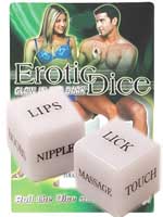 Glow In The Dark English Erotic Dice