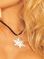 Snowflake Pave Crystal Pendant Necklace