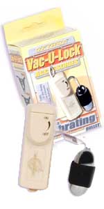 Vac-U-Lock Vibrating Silver Bullet