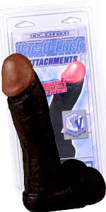 Vac-U-Lock Realistic 6 Inch Black Cock Attachment