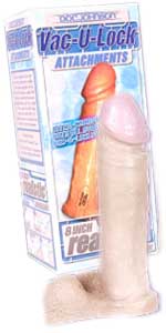 Vac-U-Lock Realistic 8 Inch Flesh Cock Attachment