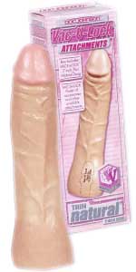 Vac-U-Lock 7 Inch Thin Natural Dong