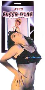 Latex Rubba-Wear Peephole Bra