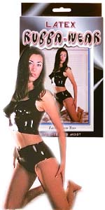 Rubba-Wear Latex Crop Top and Hot Pants