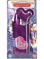1001 Nights Purple Heart Secret Stash Vibrator and Massage Oil