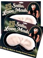 Glow In The Dark Satin Love Mask