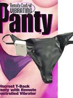 Remote Control Faux Leather Pantie -