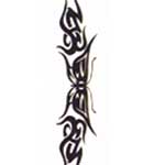 Tribal Butterfly 2 Armband Temporary Tattoo