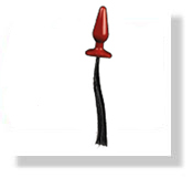 Pony Play Butt Plug Whip - Medium