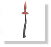 Pony Play Butt Plug Whip - Small