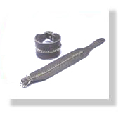 Heavy Leather and Chain Ankle Restraints