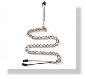 Nipple Clamp SPF-19 - Tweezer Tipped Jaw with Curbed Chain