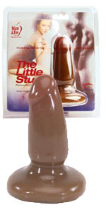 Adam and Eve Little Stud Cinnamon PleasureSkin Butt Plug