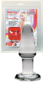 Adam and Eve E-Glass Crystal Plug