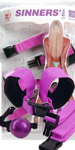 Adam and Eve Sinners Sex Straps and Ball Gag