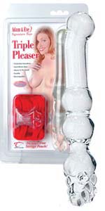 Adam and Eve E-Glass Triple Pleaser Massager