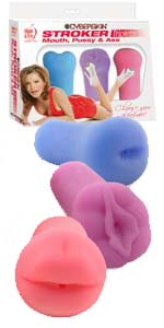 CyberSkin Stroker Triplets, Mouth, Ass and Pussy