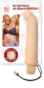 Adam and Eve CyberSkin Natural G-Spot Buzzer
