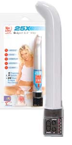 Adam and Eve 25X Slimline Pearlized White G-Spot Vibe