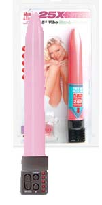 Adam and Eve 25X Slimline Glow-in-the-Dark Pearlized Pink Vibe