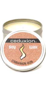 Ceduxion Cinnamon Bun Soy Wax Candle In A Tin