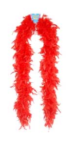 Feather 72 Inch Red Boa