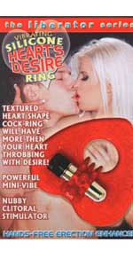 Silicone Red Hearts Desire