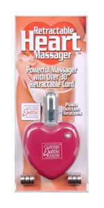 Retractable Heart Red Massager