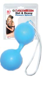 Adam and Eve Hot and Heavy Blue Pleasure Spheres