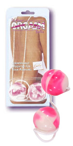Duotone Marbled Pink Orgasm Balls