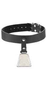 Spartacus Leather Collar with Bell ~  SPL-8J-12