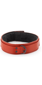 Spartacus 1.5 Inches Red Leather Collar ~  SPL-8J-2R