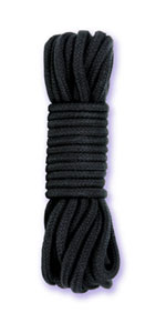 Black Cotton Bondage Rope ~ DJ2100-03