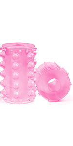 Mega Stretch Silicone Girth Gainer, Pink  ~ PD2407-11