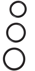 Black Steel Cock Ring Set