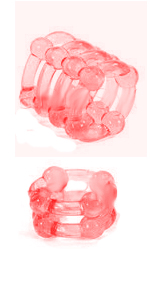 Buckshot Red Silicone Rings