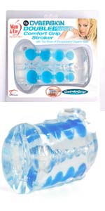 Adam and Eve CyberSkin Double Pleasure Comfort Grip Stroker