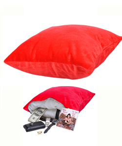 Hide Your Vibe Pillow Red Fur ~ SS130-03