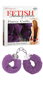Purple Furry Handcuffs ~ PD3804-12