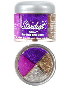 Stardust Body Glitter Mardi Gras Colors
