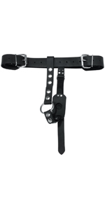 Spartacus Leather Butt Plug Harness with Cockring ~ SPL-8W-2