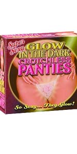 Glow In The Dark Crotchless Panties