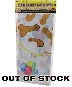 Risque Pecker Party Tablecloth