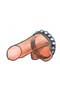 3 Snap Dome Studded Cock Strap