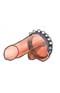 3 Snap Conical Studded Cock Strap